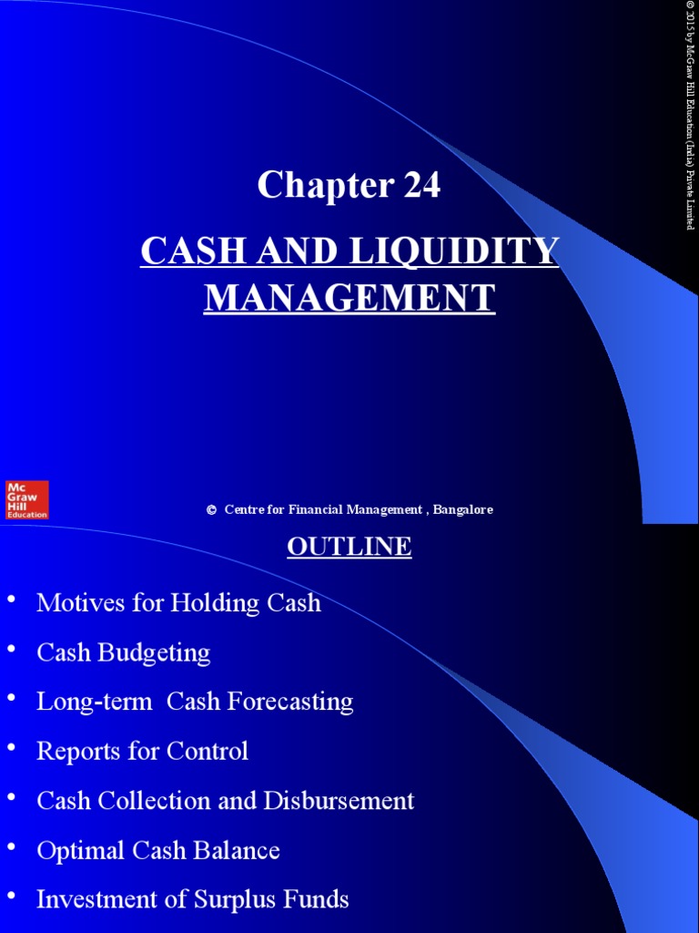 Cash and Liquidity Management | PDF | Government Budget Balance ...