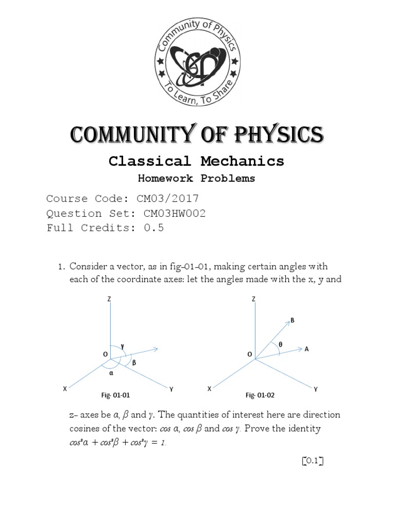 Community of Physics: Classical Mechanics | PDF | Teaching Methods ...