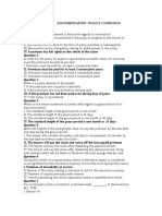 Chapter-13: Documentation - Policy Condition