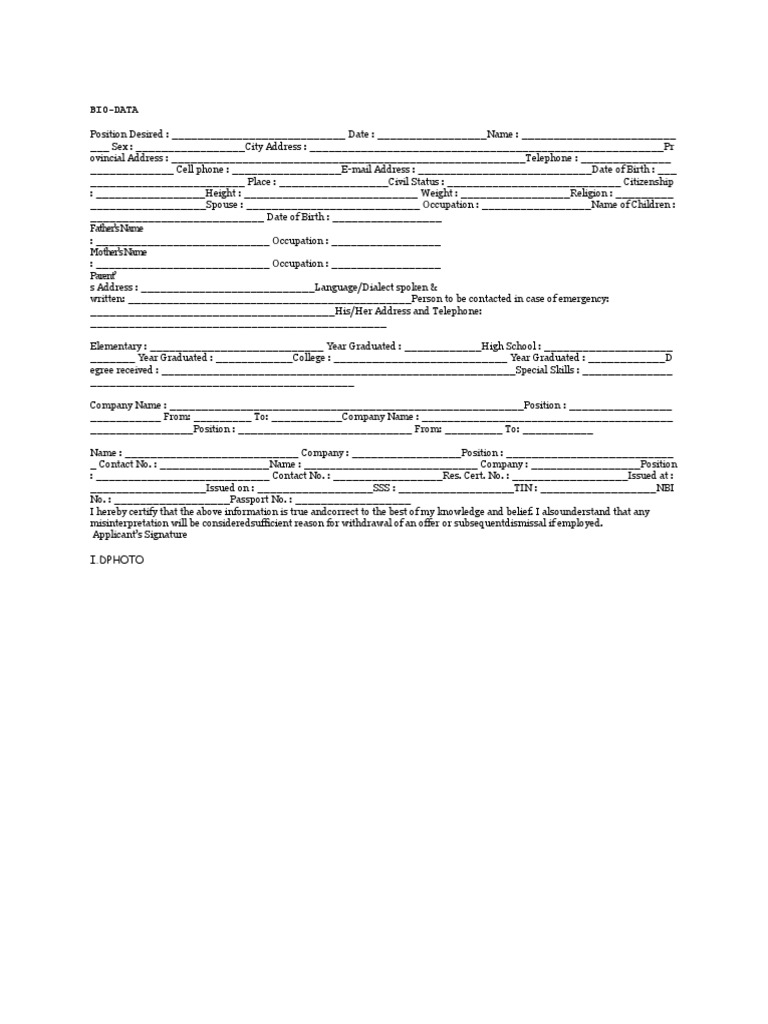 Personal Data | PDF