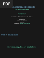 Writing Reproducible Reports: Knitr With R Markdown