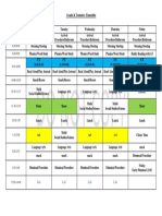 Grade K Time Table 2016-17