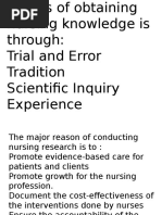 Research in Nursing