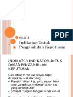 Indikator Pengambilan Keputusan