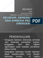 Referat Delirium, Demensia Dan Amnesia Pada Emergensi