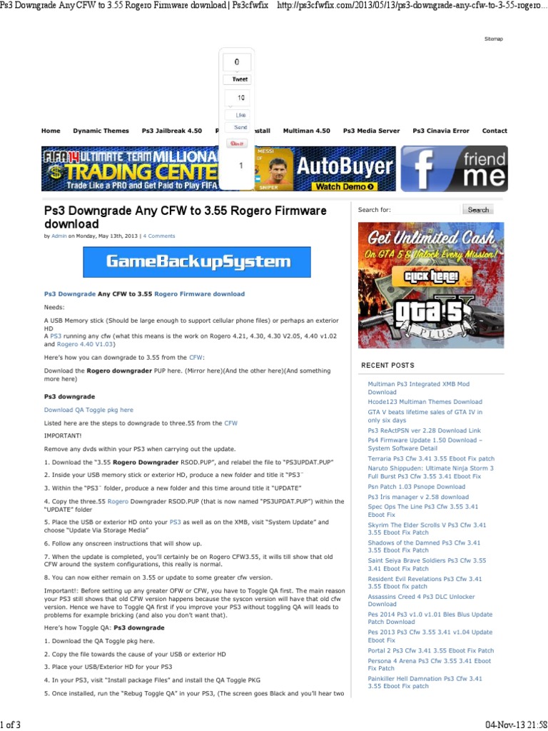 Sony 3.55 ofw download
