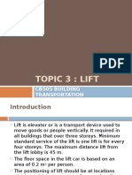 Topic 3: Lift: Cb505 Building Transportation