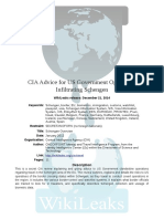 WikiLeaks CIA Advice for Operatives Infiltrating Schengen