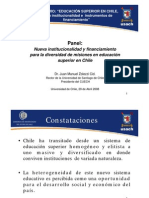 SEM Educación Superior en Chile, Nueva Institucionalidad e Instrumentos de Financiamiento Panel JMZolezzi