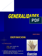 Generalidades de anatomia