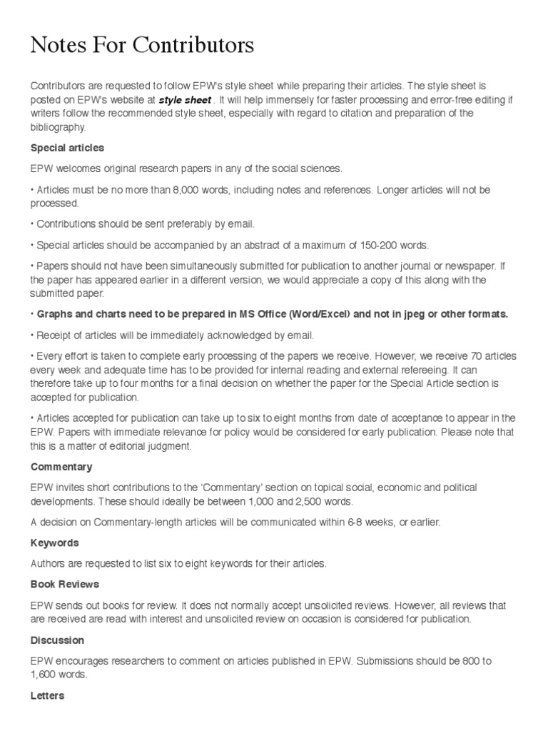 EPW Newspapers Publishing