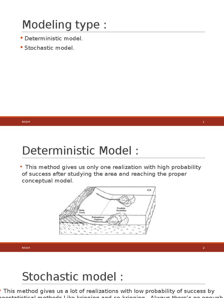 Modeling Type:: Deterministic Model. Stochastic Model | PDF ...