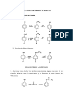 Reacciones de Los Fenoles