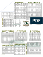 RBHS Fall Sports Schedule 2016