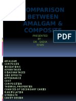 Comparison Between Amalgam & Composite