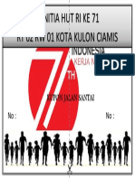 Contoh Kupon Jalan Santai Rt 02 Rw 01