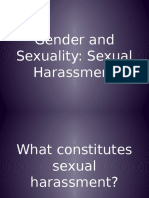 (Final) Gender and Sexuality - Sexual Harassment