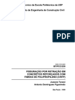 Fissuração Por Retração Em Concretos Reforçados Com Fibras de Polipropileno (CRFP).