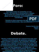 Debate y Foro 