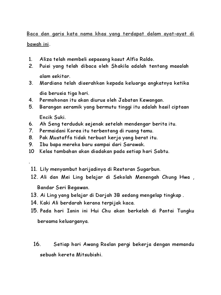 Kata Nama Khas 2  PDF