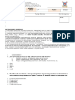 Prueba de Nivel Lenguaje 3°medio