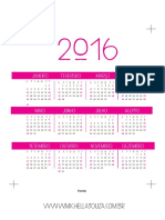 Calendário 2016