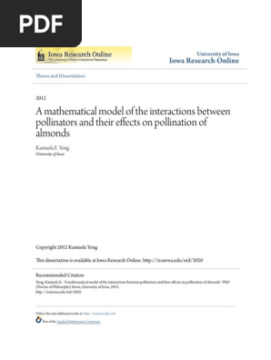 A Mathematical Model of The Interactions Between Pollinators