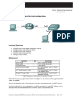 Lab11.5.1 Basic Cisco Device Configuration