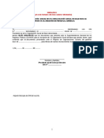 Modelo de Declaración Jurada de OSB para Su Inscripción en El Registro de PP - JJ
