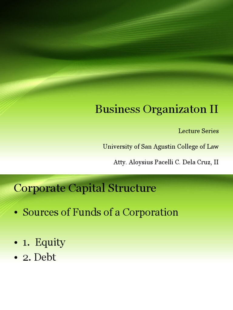 Corporate Capital Structure Explained | PDF | Stocks | Equity (Finance)