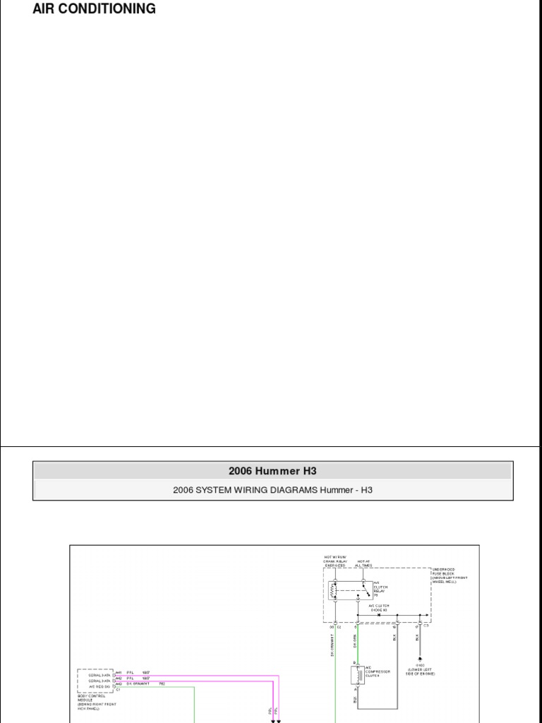 Hummer H3 Wiring 2006 1 | PDF | Sports Cars | Automotive Technologies