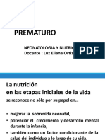 Bases de La Nutricion en Prematuro