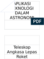 Aplikasi Teknologi Dalam Astronomi