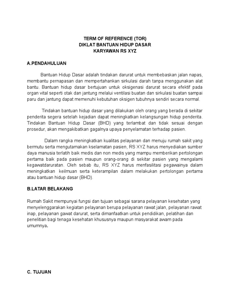Contoh Tor Bhd Pdf