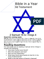 Bible in A Year 29 OT 2 Samuel 16 To I Kings 4