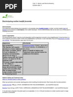 Electrolysing Molten Lead (II) Bromide PDF