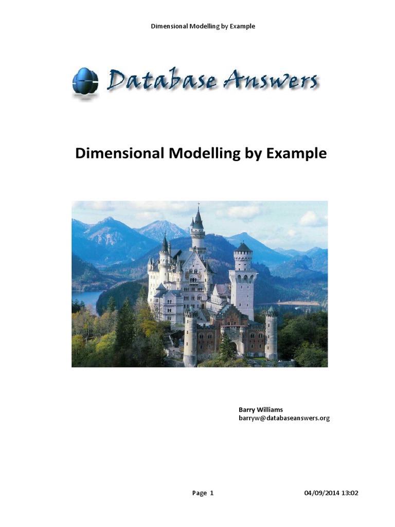 Dimensional Modelling by Example | PDF | Data Warehouse | Conceptual Model