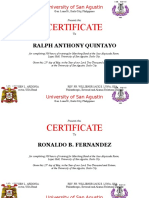 Certificate: Ralph Anthony Quintayo