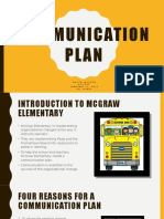 cur 560 communication plan