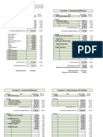 Scenario 1 - Recovery & Efficiency: % Sales % Sales