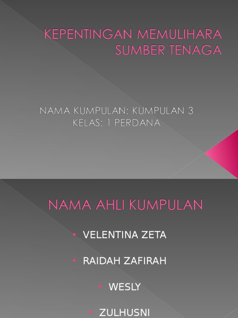 6 3 Kepentingan Memulihara Sumber Tenaga