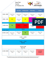 Timetable For Parents