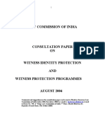 Consultation Paper On Witness Identity Protection and Witness Protection Programmes - Web Page