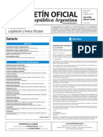 Boletín Oficial de la República Argentina, Número 33.444. 22 de agosto de 2016