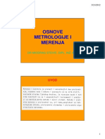 1 Osnove Metrologije I Merenja PDF