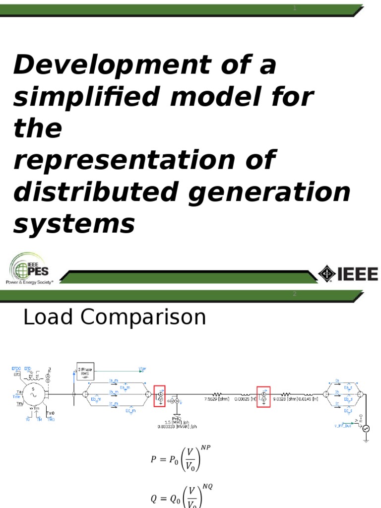 Development of A Simplified Model For The Representation of Distributed ...