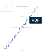 Modelo de Fichamento Simples Assunto Didatica