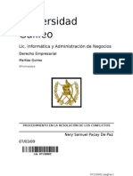 Resolución de Los Conflictos de Carácter Económico