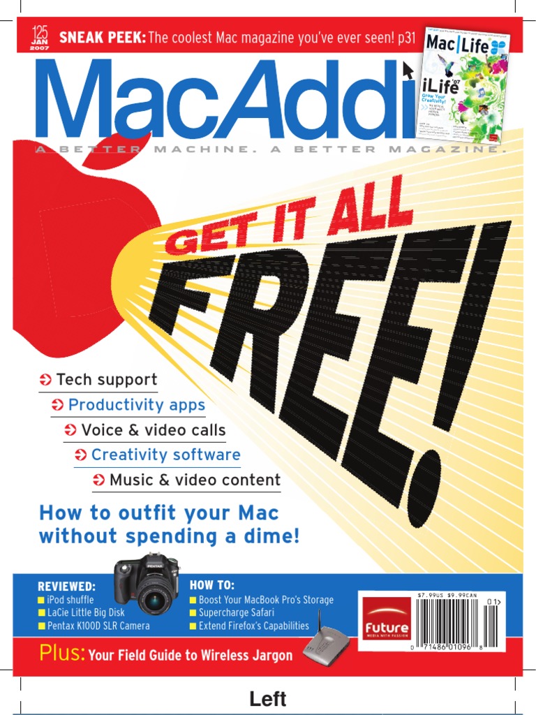 MacAddict Jan07: Free Mac Software, Safari Plug-Ins, Linux On Mac