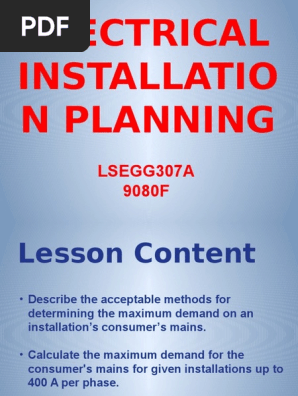 04 Maximum Demand Pdf Hvac Electrical Wiring